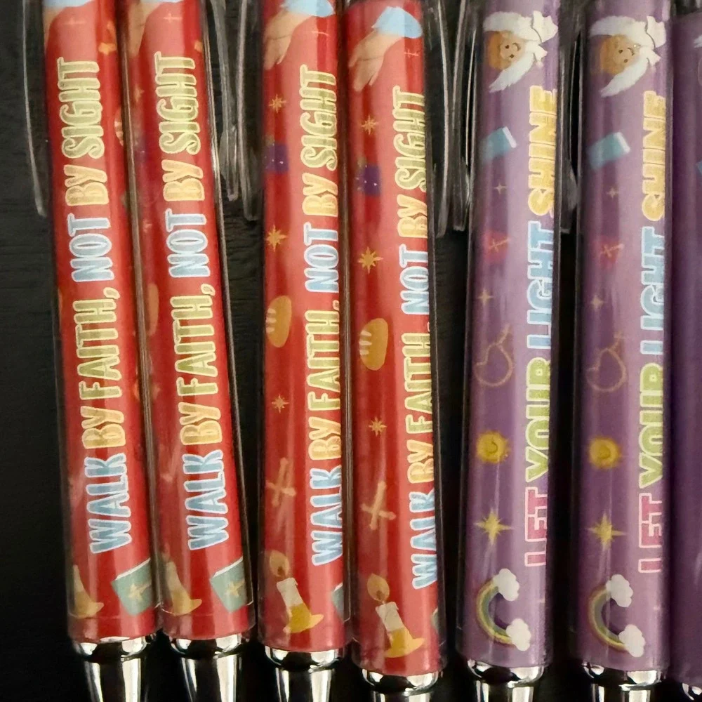Religious Pen and Highlighter Set Multicolor New Scripture Verses Set of 40 Bulk